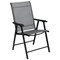 Flash Furniture 2PK Gray/Black Outdoor Folding Patio Sling Chair 2-TLH-SC-044-B-GG - alternate 6